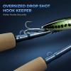 image:imageKastKing ReKon Saltwater Spinning Rod KastFlex IM6 Carbon Graphite Blank Zirconium Ceramic Guides Graphite Locking Reel Seat Oversized Drop Shot Hook Keeper 2Piece PTS Saltwater FishingSpin 70 M  Fast 2pcs