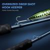 image:imageKastKing ReKon Saltwater Spinning Rod KastFlex IM6 Carbon Graphite Blank Zirconium Ceramic Guides Graphite Locking Reel Seat Oversized Drop Shot Hook Keeper 2Piece PTS Saltwater FishingSpin 110 Mh  Fast 2pcs