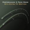 image:imageKastKing Spartacus II Fishing Rods  IM6 Graphite Blanks Casting amp Spinning Rods 2Piece Rods with Extra Tip Section PTS Power Transition System KastFlex Technology Rubber Cork HandleSpin Stryker Green