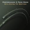 image:imageKastKing Spartacus II Fishing Rods  IM6 Graphite Blanks Casting amp Spinning Rods 2Piece Rods with Extra Tip Section PTS Power Transition System KastFlex Technology Rubber Cork HandleCast Stryker Green