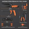 image:imageKastKing SteelStream 8pc Fishing Tool Kit  Fishing Pliers with Lanyard Fillet Knife Floating Fish Lip Gripper Fishing Braid Scissors Tool Retractor Fishing Hook Remover Bungee Cords