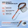 image:imageKastKing Titanet Fishing Net Durable Aluminum Handle NonSlip HiVis Grip Compact Bag amp Lanyard Ideal for Kayak Lake Fly or River Fishing 2 Net OptionsPvc Net  32 Total Length Fixed Handle