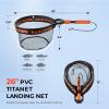 image:imageKastKing Titanet Fishing Net Durable Aluminum Handle NonSlip HiVis Grip Compact Bag amp Lanyard Ideal for Kayak Lake Fly or River Fishing 2 Net OptionsPvc Net  26 Total Length Fixed Handle