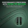 image:imageKastKing Zephyr Dual Tip Fishing Rod Lightweight KastFlex IM6 Graphite Spinning amp Casting Rod Fuji ORing Guide Dual Tips Section for Different Powers Drop Shot Hook Keeper EVA GripCast74 MMh 2 Pcs  Extra Tip