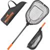 image:imageKastKing Brutus Fishing Net Foldable Extendable Fish Landing Net Lightweight amp Portable Fishing Net with Soft EVA Foam Handle Holds up to 44lbs20KG FishFriendly Mesh for a Safe Release45 Total Lengthnot extendable