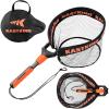 image:imageKastKing Titanet Fishing Net Durable Aluminum Handle NonSlip HiVis Grip Compact Bag amp Lanyard Ideal for Kayak Lake Fly or River Fishing 2 Net OptionsPvc Net  26 Total Length Fixed Handle
