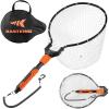 image:imageKastKing Titanet Fishing Net Durable Aluminum Handle NonSlip HiVis Grip Compact Bag amp Lanyard Ideal for Kayak Lake Fly or River Fishing 2 Net OptionsSilicone Net  26 Total Length Fixed Handle