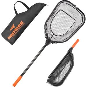 image:imageKastKing Brutus Fishing Net Foldable Extendable Fish Landing Net Lightweight amp Portable Fishing Net with Soft EVA Foam Handle Holds up to 44lbs20KG FishFriendly Mesh for a Safe Release45 Total Lengthnot extendable