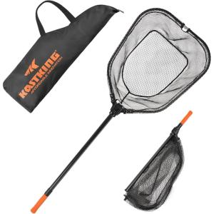 image:imageKastKing Brutus Fishing Net Foldable Extendable Fish Landing Net Lightweight amp Portable Fishing Net with Soft EVA Foam Handle Holds up to 44lbs20KG FishFriendly Mesh for a Safe Release75 Total Lengthextendable