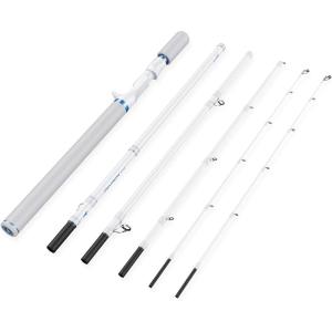 image:imageKastKing Centron Lite Travel Fishing Rods Portable 45 Piece Spinning amp Casting Rods Extra TwinTip IM6 Graphite Blanks Stainless Steel Guides WCeramic Rings Split or Full Rear EVA Handle76 MH MF5 Pcs Extra Tip