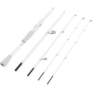 image:imageKastKing Centron Lite Travel Fishing Rods Portable 45 Piece Spinning amp Casting Rods Extra TwinTip IM6 Graphite Blanks Stainless Steel Guides WCeramic Rings Split or Full Rear EVA Handle66 ML MF4 Pcs Extra Tip