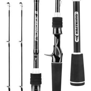 image:imageKastKing Perigee II Spinning amp Casting Fishing Rods Fuji ORing Line Guides 24 Ton Carbon Fiber Casting and Spinning Rods  Two PiecesTwinTip Rods70 Ml M Fast 2 Pcs Extra Tip