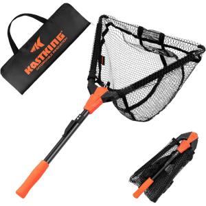 image:imageKastKing Pontus Fishing Net Foldable amp Lightweight Landing Net with Built in Length Scale Strength Aluminum Handle Fishing Gear and Gift for MenHoop Size 16not Extendable