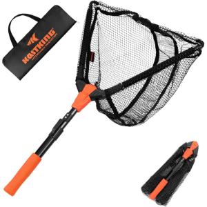 image:imageKastKing Pontus Fishing Net Foldable amp Lightweight Landing Net with Built in Length Scale Strength Aluminum Handle Fishing Gear and Gift for MenHoop Size 18extendable