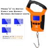 image:imageKastKing Fish Scale Water Resistant Digital Scale with Ruler 110lb Capacity Dual Mode  PoundsOunces amp Kilograms Light Strong ABS Frame NonSlip Handle Retractable 38 inch Tape Measure