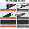 image:imageKastKing MeshGuard Rod Socks Fishing Rod Sleeve Neoprene Fishing Pole Sleeve Fishing Rod Covers Builtin Hanging Loop amp Adjustable Lanyard Fits Casting Spinning amp Fly RodsBlack 4 Pcs