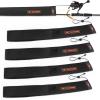 image:imageKastKing MeshGuard Rod Socks Fishing Rod Sleeve Neoprene Fishing Pole Sleeve Fishing Rod Covers Builtin Hanging Loop amp Adjustable Lanyard Fits Casting Spinning amp Fly RodsBlack 4 Pcs