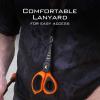 image:imageKastKing Paradox 9Inch Fishing Bait Shears Multifunctional Fishing Scissors With 5CR15 Stainless Steel Blades NonSlip Elastomer Handle Protective Sheath BuiltIn CarabinerB 55 Braid Scissors