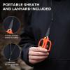 image:imageKastKing Paradox 9Inch Fishing Bait Shears Multifunctional Fishing Scissors With 5CR15 Stainless Steel Blades NonSlip Elastomer Handle Protective Sheath BuiltIn CarabinerA 45 Braid Scissors