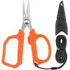 image:imageKastKing Paradox 9Inch Fishing Bait Shears Multifunctional Fishing Scissors With 5CR15 Stainless Steel Blades NonSlip Elastomer Handle Protective Sheath BuiltIn CarabinerA 45 Braid Scissors