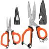 image:imageKastKing Paradox 9Inch Fishing Bait Shears Multifunctional Fishing Scissors With 5CR15 Stainless Steel Blades NonSlip Elastomer Handle Protective Sheath BuiltIn CarabinerE 6 Braid Scissors  9 Bait Shears