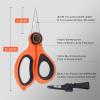 image:imageKastKing Paradox 9Inch Fishing Bait Shears Multifunctional Fishing Scissors With 5CR15 Stainless Steel Blades NonSlip Elastomer Handle Protective Sheath BuiltIn CarabinerB 55 Braid Scissors