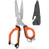 image:imageKastKing Paradox 9Inch Fishing Bait Shears Multifunctional Fishing Scissors With 5CR15 Stainless Steel Blades NonSlip Elastomer Handle Protective Sheath BuiltIn CarabinerD 9 Bait Shears