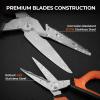 image:imageKastKing Paradox 9Inch Fishing Bait Shears Multifunctional Fishing Scissors With 5CR15 Stainless Steel Blades NonSlip Elastomer Handle Protective Sheath BuiltIn CarabinerE 6 Braid Scissors  9 Bait Shears