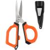 image:imageKastKing Paradox 9Inch Fishing Bait Shears Multifunctional Fishing Scissors With 5CR15 Stainless Steel Blades NonSlip Elastomer Handle Protective Sheath BuiltIn CarabinerC 6 Braid Scissors