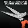 image:imageKastKing Paradox 9Inch Fishing Bait Shears Multifunctional Fishing Scissors With 5CR15 Stainless Steel Blades NonSlip Elastomer Handle Protective Sheath BuiltIn CarabinerC 6 Braid Scissors