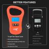 image:imageKastKing ToughTide Fishing Scale USB Charging 65lb Capacity UltraThin Digital Fish Scale LCD Display Ergonomic Handle Fish Scales Digital Weight Fishing Accessories for MenB Orange