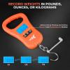 image:imageKastKing ToughTide Fishing Scale USB Charging 65lb Capacity UltraThin Digital Fish Scale LCD Display Ergonomic Handle Fish Scales Digital Weight Fishing Accessories for MenB Orange