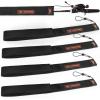 image:imageKastKing MeshGuard Rod Socks Fishing Rod Sleeve Neoprene Fishing Pole Sleeve Fishing Rod Covers Builtin Hanging Loop amp Adjustable Lanyard Fits Casting Spinning amp Fly RodsBlack 4 Pcs