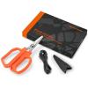 image:imageKastKing Paradox 9Inch Fishing Bait Shears Multifunctional Fishing Scissors With 5CR15 Stainless Steel Blades NonSlip Elastomer Handle Protective Sheath BuiltIn CarabinerA 45 Braid Scissors