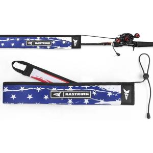 image:imageKastKing MeshGuard Rod Socks Fishing Rod Sleeve Neoprene Fishing Pole Sleeve Fishing Rod Covers Builtin Hanging Loop amp Adjustable Lanyard Fits Casting Spinning amp Fly RodsFlag 1 Pcs