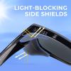 image:imageKastKing Comal FitOver Polarized Sports Sunglasses With PuriVex Protective Lens Coating Fishing Driving UV400 Men WomenA Gloss Black Framing  Smoketinted Mirror
