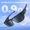 image:imageKastKing Comal FitOver Polarized Sports Sunglasses With PuriVex Protective Lens Coating Fishing Driving UV400 Men WomenA Gloss Black Framing  Smoketinted Mirror