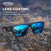 image:imageKastKing Comal FitOver Polarized Sports Sunglasses With PuriVex Protective Lens Coating Fishing Driving UV400 Men WomenB Matte Black Frame  Blue Ocean Mirror