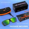 image:imageKastKing Comal FitOver Polarized Sports Sunglasses With PuriVex Protective Lens Coating Fishing Driving UV400 Men WomenC Gloss Demi Frame  Chartruesse Mirror