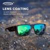 image:imageKastKing Comal FitOver Polarized Sports Sunglasses With PuriVex Protective Lens Coating Fishing Driving UV400 Men WomenC Gloss Demi Frame  Chartruesse Mirror