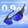 image:imageKastKing Comal FitOver Polarized Sports Sunglasses With PuriVex Protective Lens Coating Fishing Driving UV400 Men WomenD Gloss Dark Gray Frame  Cobalt Mirror