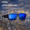 image:imageKastKing Comal FitOver Polarized Sports Sunglasses With PuriVex Protective Lens Coating Fishing Driving UV400 Men WomenD Gloss Dark Gray Frame  Cobalt Mirror