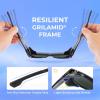 image:imageKastKing Comal FitOver Polarized Sports Sunglasses With PuriVex Protective Lens Coating Fishing Driving UV400 Men WomenD Gloss Dark Gray Frame  Cobalt Mirror