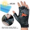 image:imageKastKing Gill Raker Gloves UPF 50 FrostWeave Yarn Cooling Fabric NonSlip Grip QuickDry Short Cuff Comfort Reflective Logo Fishing Hiking OutdoorsA Prym1 Camo Blackout