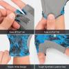 image:imageKastKing Gill Raker Gloves UPF 50 FrostWeave Yarn Cooling Fabric NonSlip Grip QuickDry Short Cuff Comfort Reflective Logo Fishing Hiking OutdoorsF Boulder Camo Calypso