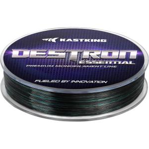 image:imageKastKing Destron Essential Monofilament Fishing Line Advanced Polymer Coating for High Abrasion Resistance Super Smooth High Strength Low Memory Mono Line Fresh and Saltwater FishingMidnight Camo