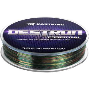 image:imageKastKing Destron Essential Monofilament Fishing Line Advanced Polymer Coating for High Abrasion Resistance Super Smooth High Strength Low Memory Mono Line Fresh and Saltwater FishingChaos Camo