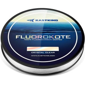 image:imageKastKing Fluorokote 100 Fluorocarbon Coated Fishing Line Fluorocarbon Leader Extreme ClarityFast SinkingShock Resistant High Abrasion Resistance10LB150Yard