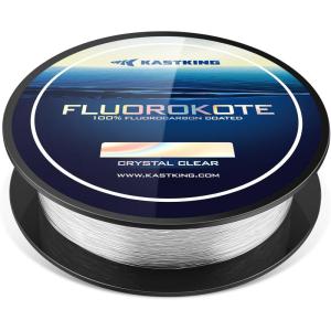 image:imageKastKing Fluorokote 100 Fluorocarbon Coated Fishing Line Fluorocarbon Leader Extreme ClarityFast SinkingShock Resistant High Abrasion Resistance20LB500Yard