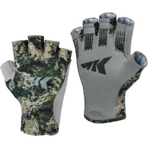 image:imageKastKing Gill Raker Gloves UPF 50 FrostWeave Yarn Cooling Fabric NonSlip Grip QuickDry Short Cuff Comfort Reflective Logo Fishing Hiking OutdoorsE Boulder Camo Origins